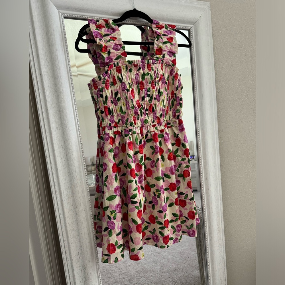 English Factory Ruffled Mini Dress